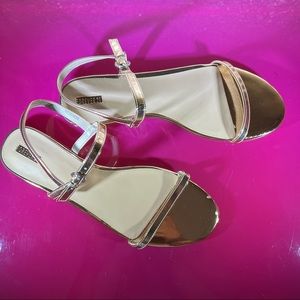 Forever 21 Rose Gold Flat Sandals